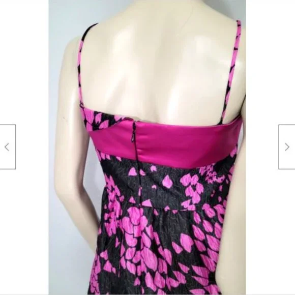 NWT Armani Collezioni Black & Pink Cocktail Dress 10